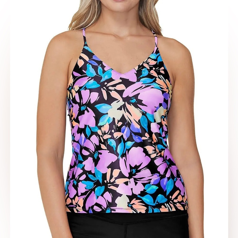 Raisins Salt + Soul Noumea Floral Cami Tankini - Picture 1 of 6